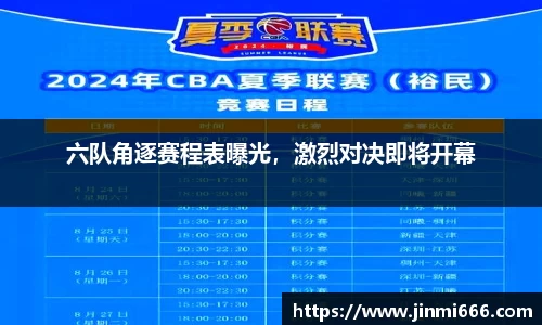 六队角逐赛程表曝光，激烈对决即将开幕