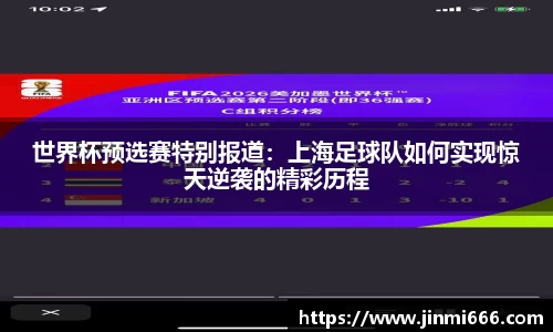 世界杯预选赛特别报道：上海足球队如何实现惊天逆袭的精彩历程